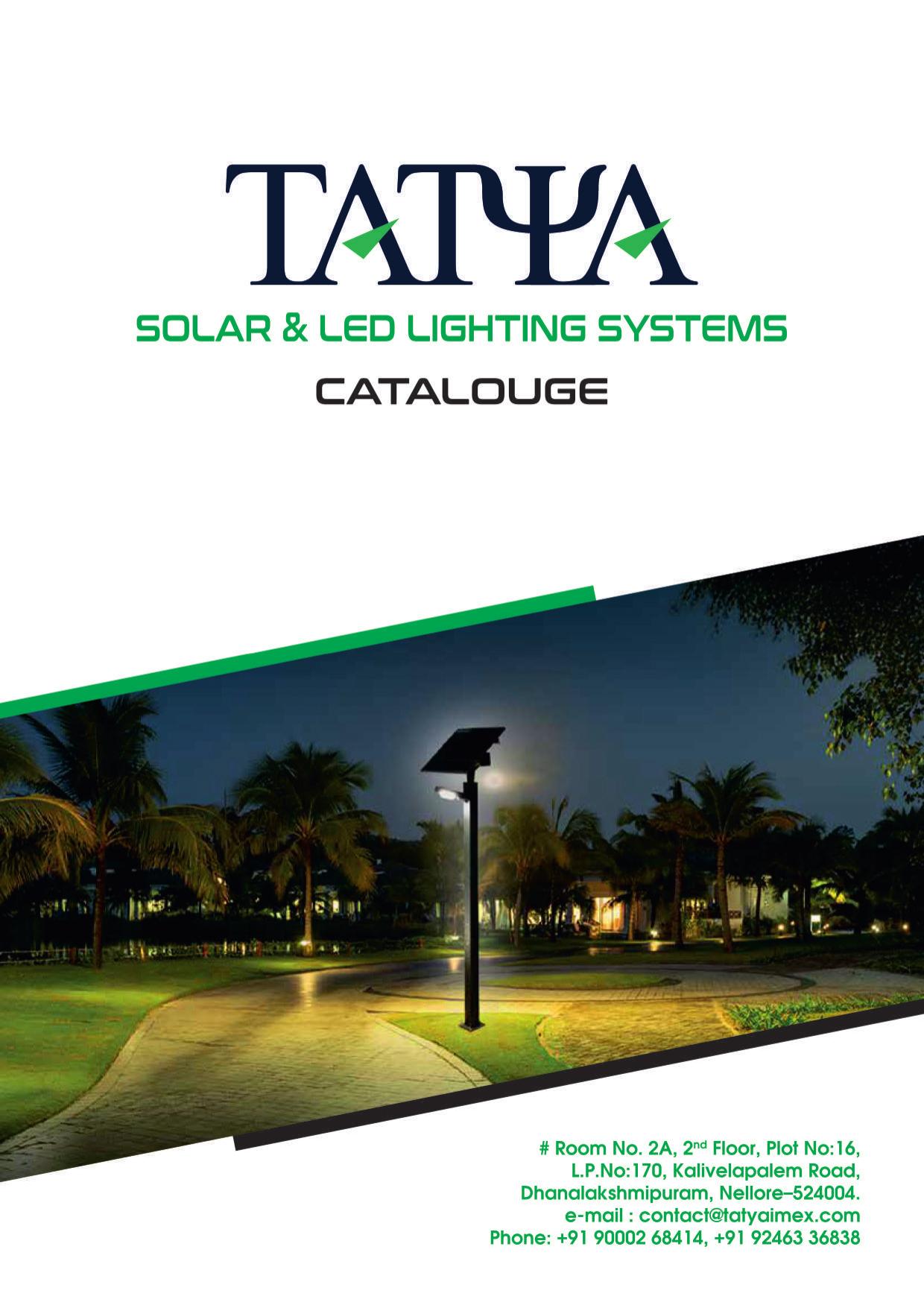 Solar and LED lighting catalogue cover