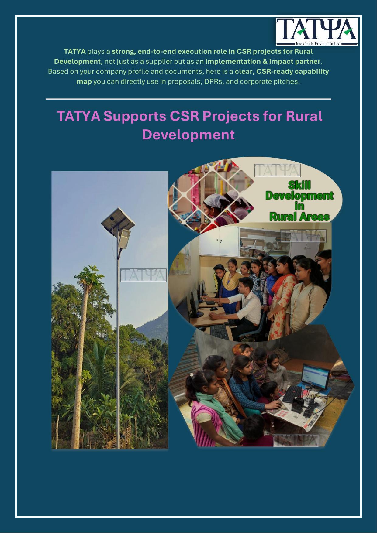Tatya CSR and projects visual